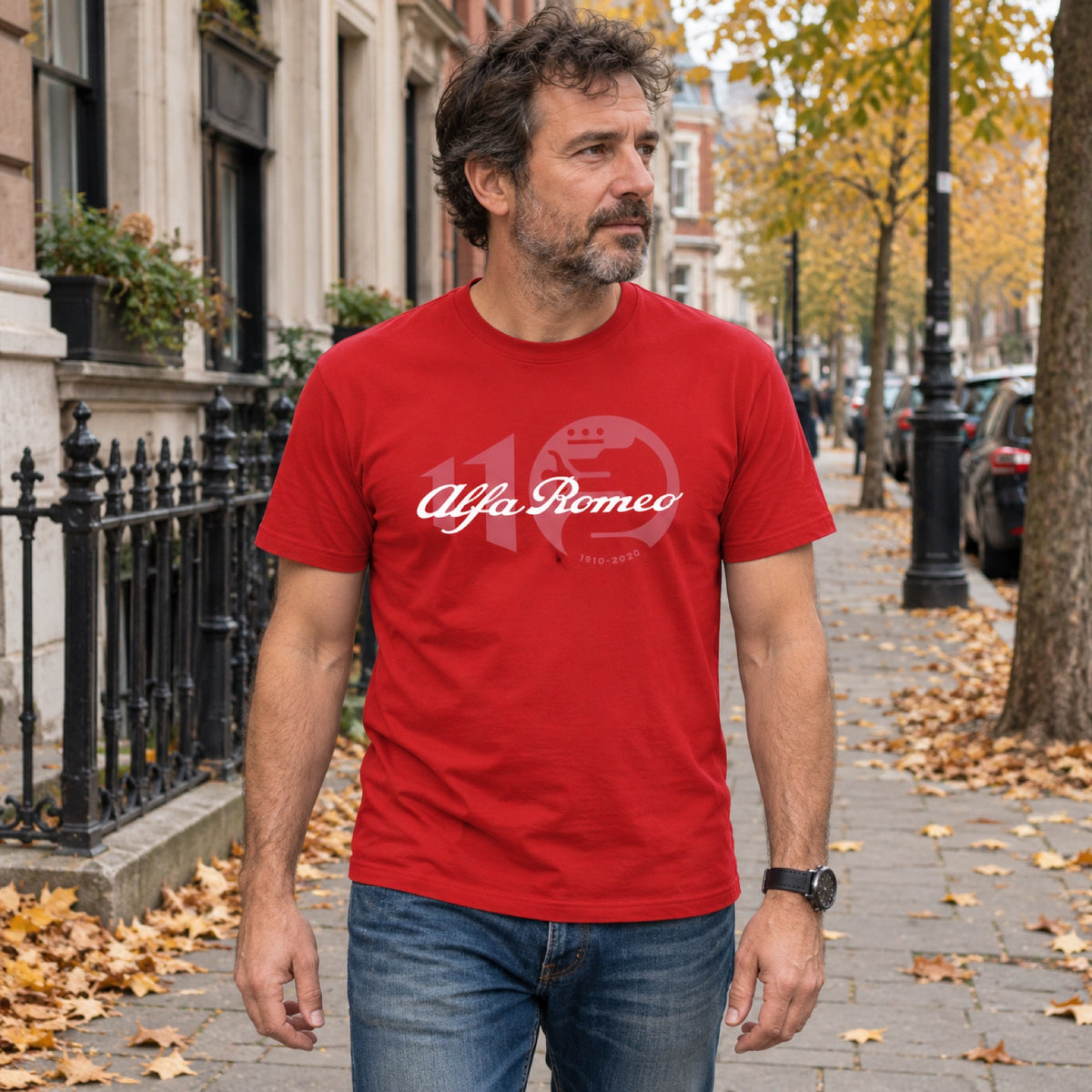 Alfa Romeo T-Shirt CLASSY RED – Red – ilustrační foto (AI)