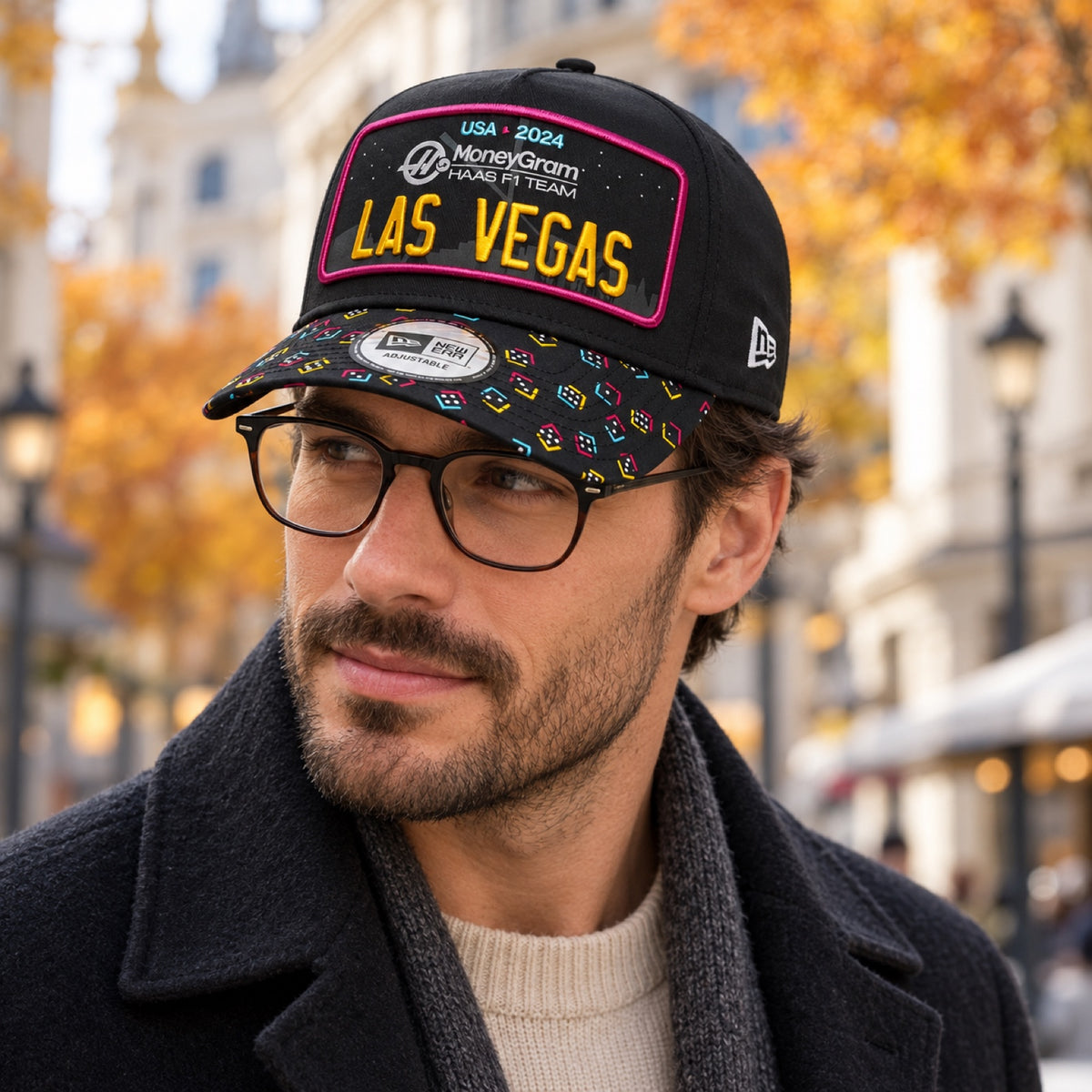 Haas F1 Team Cap – Las Vegas Special Edition – Illustrationsfoto (KI)