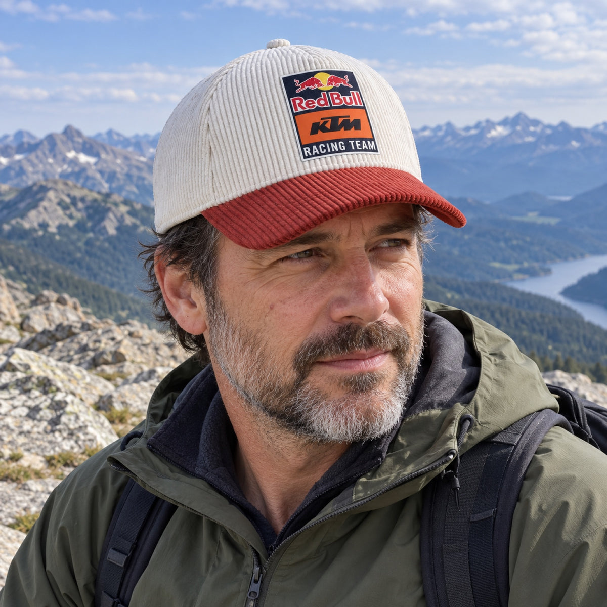 KTM Red Bull Racing SUNSET Cap with Logo – ilustrační foto (AI)