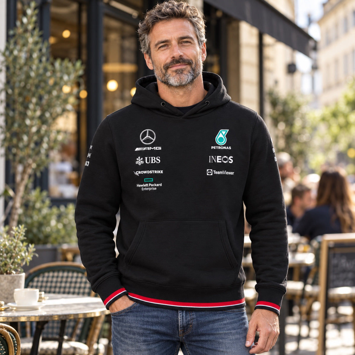 Mercedes-AMG PETRONAS F1 Team Hoodie – illustrative photo (AI)