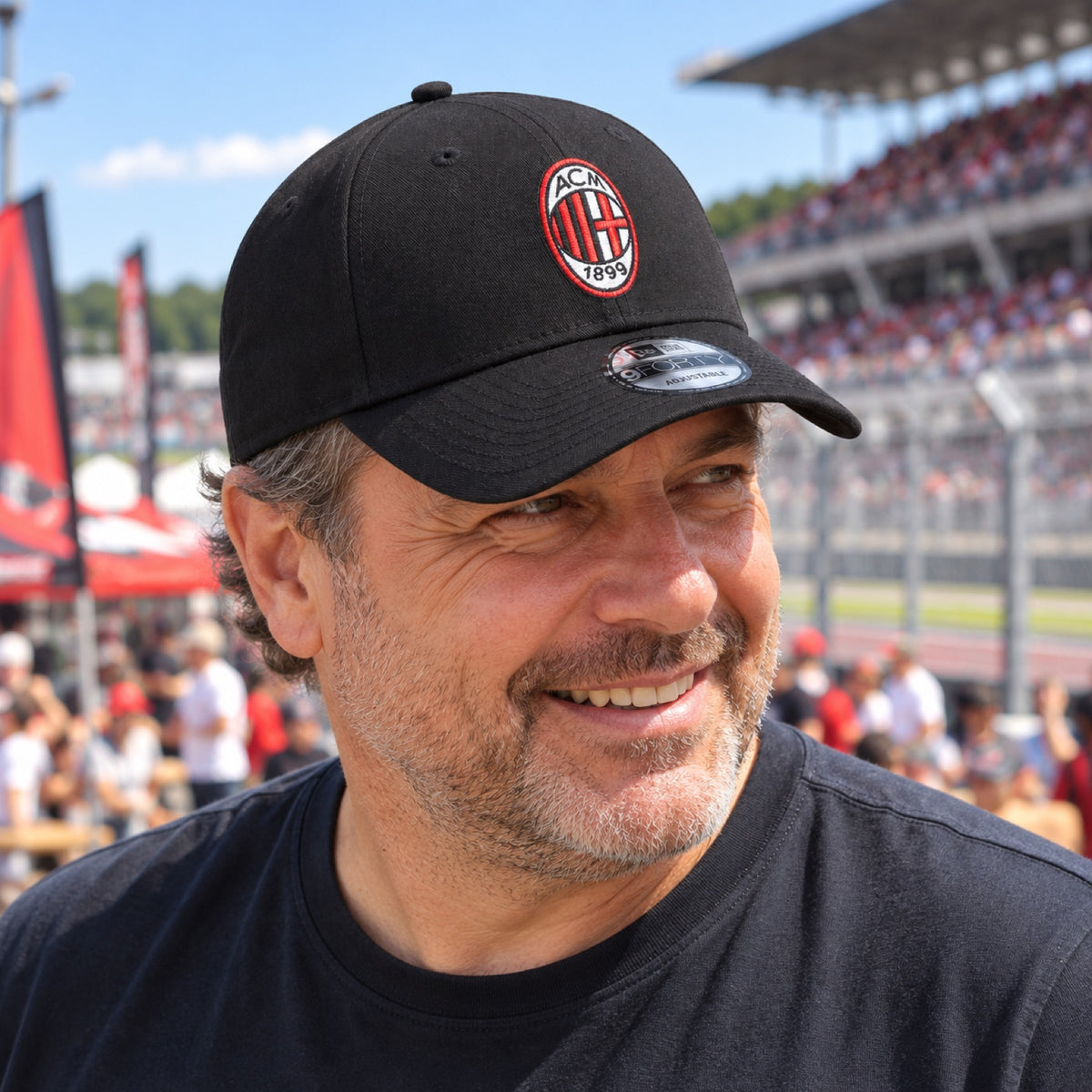 AC MILAN 9FORTY CORE Cap – Schwarz – Illustrationsfoto (KI)