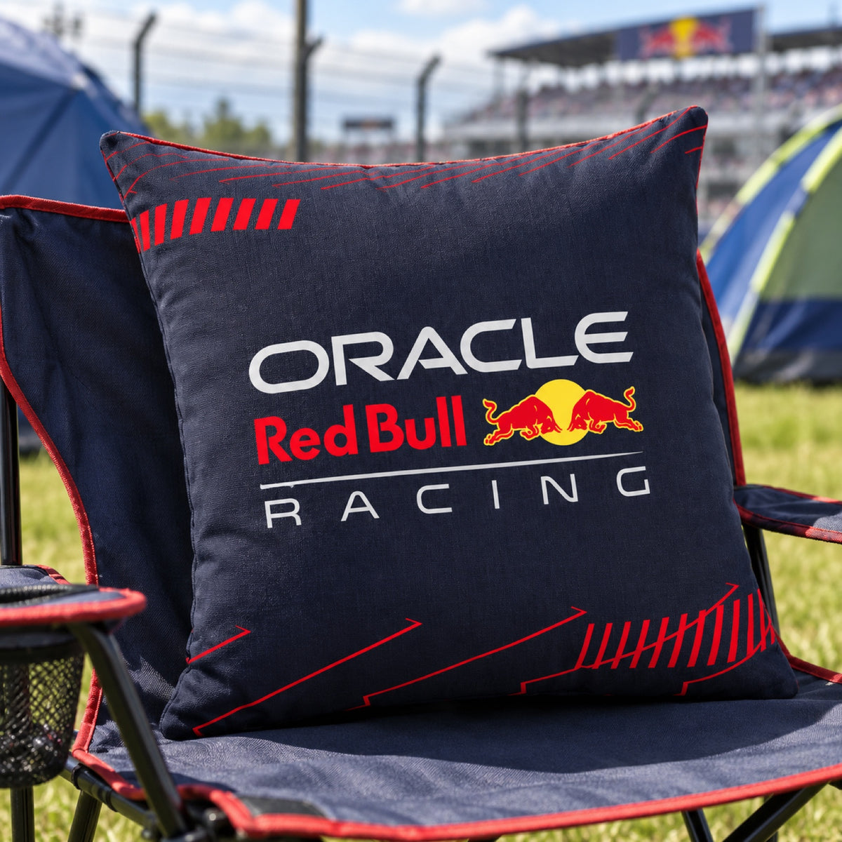 Oracle Red Bull Racing Kissen mit RBR-Teamlogo – Illustrationsfoto (KI)