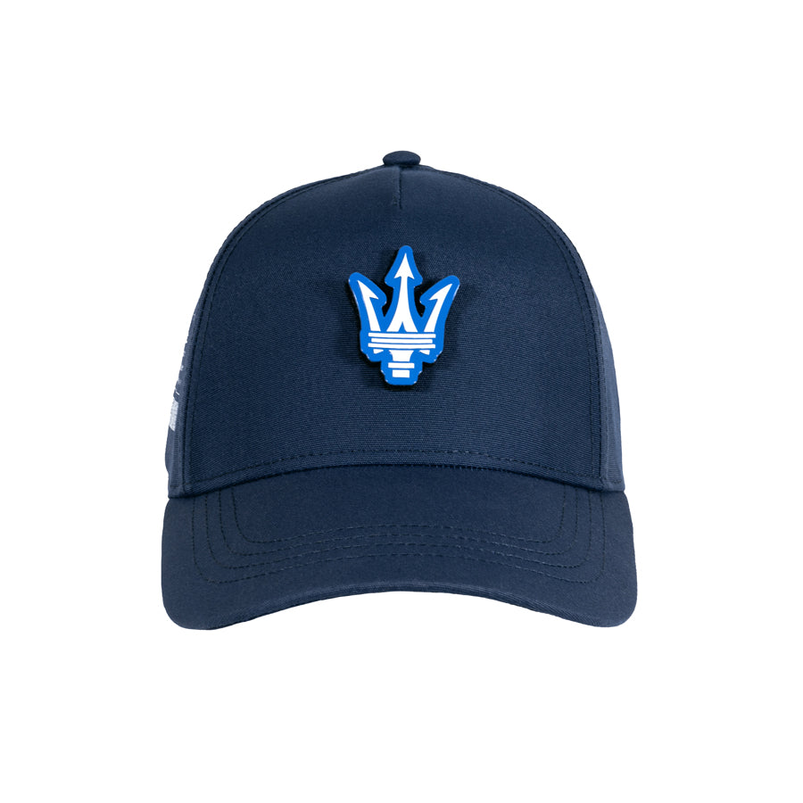 Maserati Cap mit Dreizack-Logo blau
