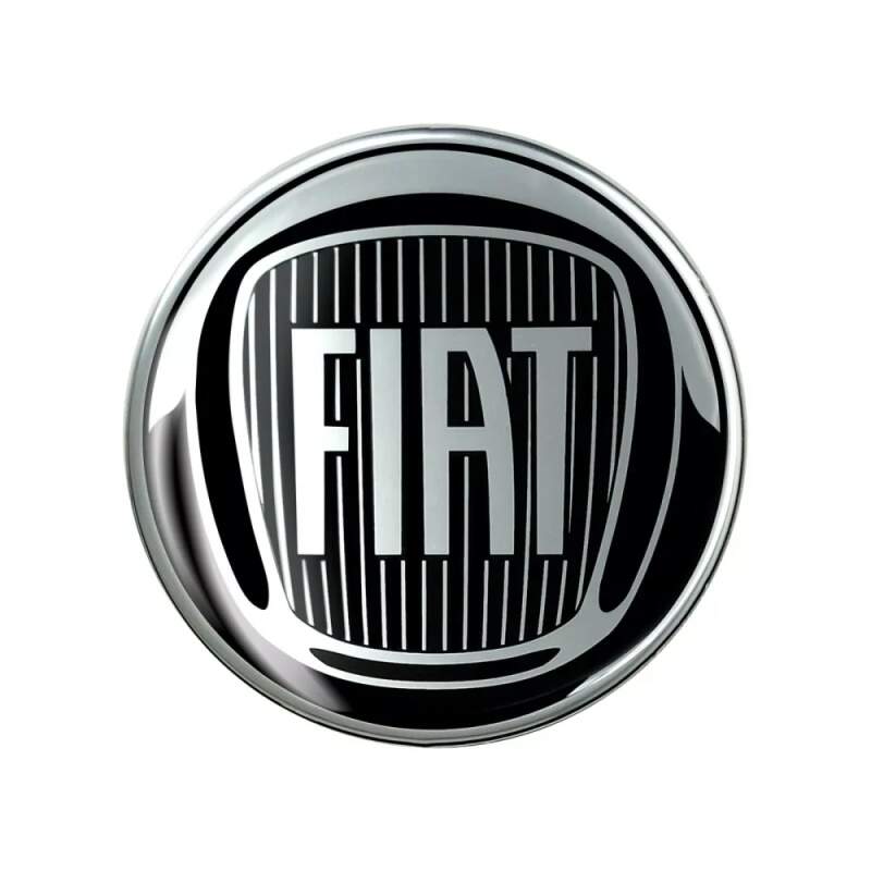 Fiat 3D-Logo-Aufkleber schwarz 75 mm