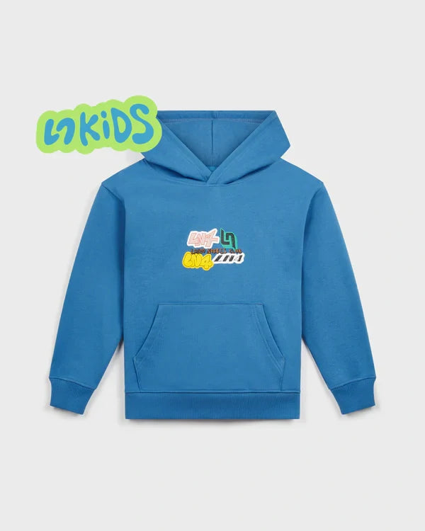 Lando Norris LN4 STICKER Kids' Hoodie – Blue