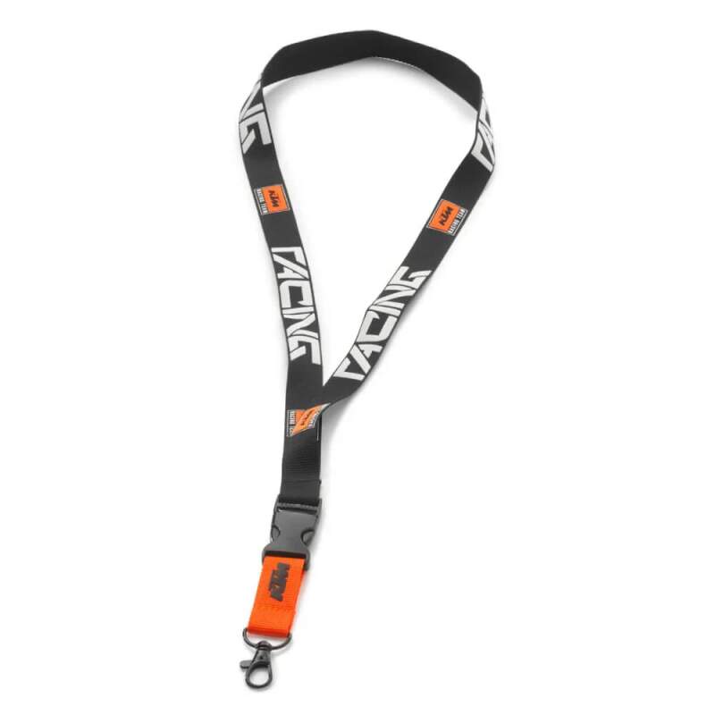 KTM Racing carabiner keyring, black, with logo
