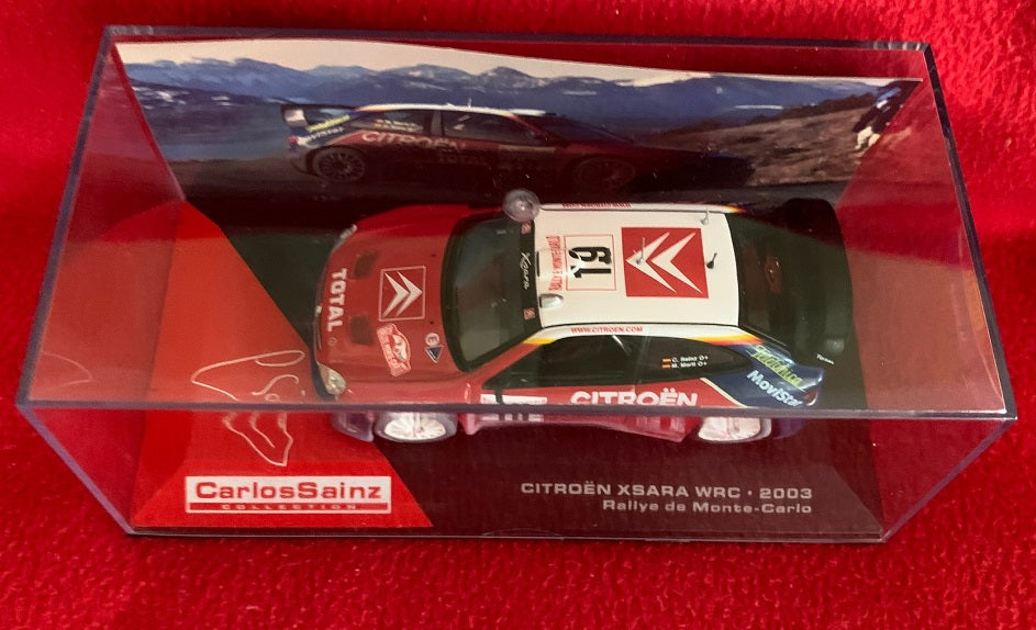 Modell Citroën Xsara WRC Rallye Monte Carlo 2003 Carlos Sainz im Maßstab 1:43