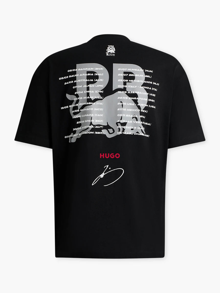 Fan-T-Shirt Yuki Tsunoda – Visa Cash App RB F1 Team schwarz