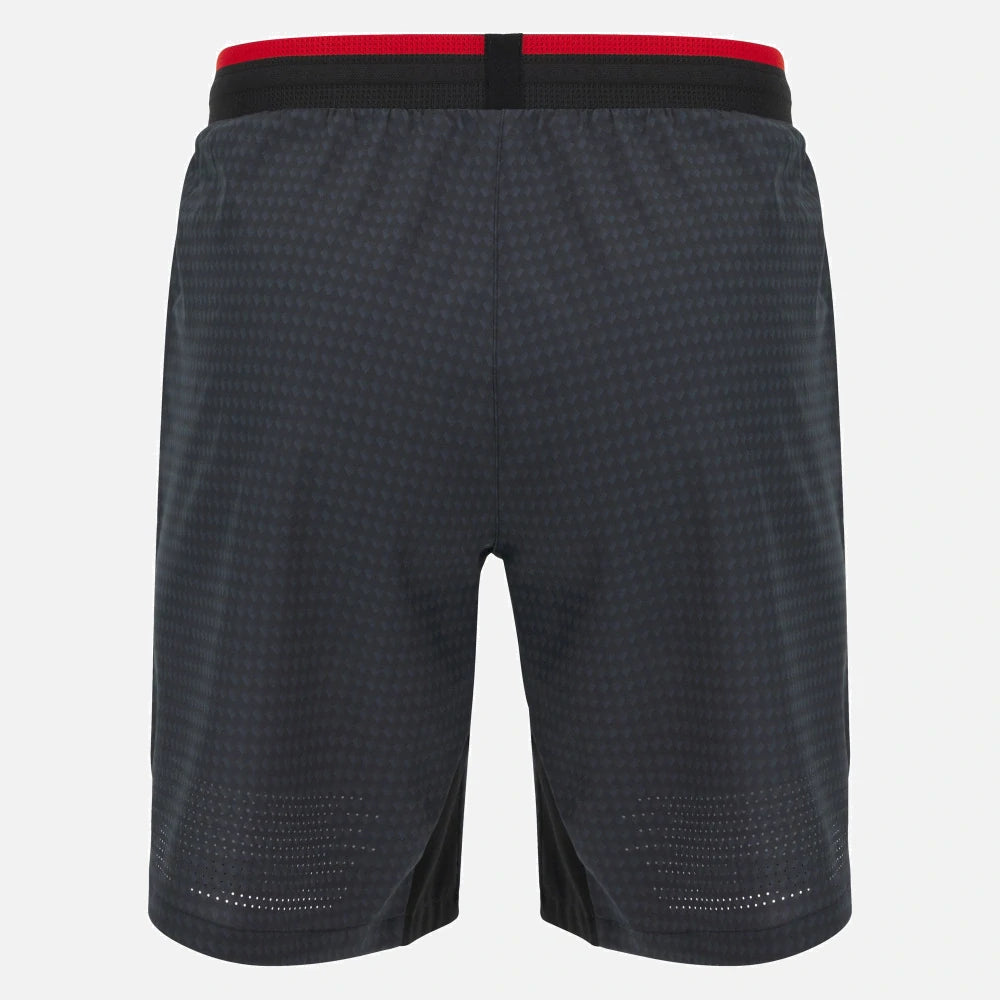 Ducati x Macron Sportshorts mit Logo – Dunkelgrau