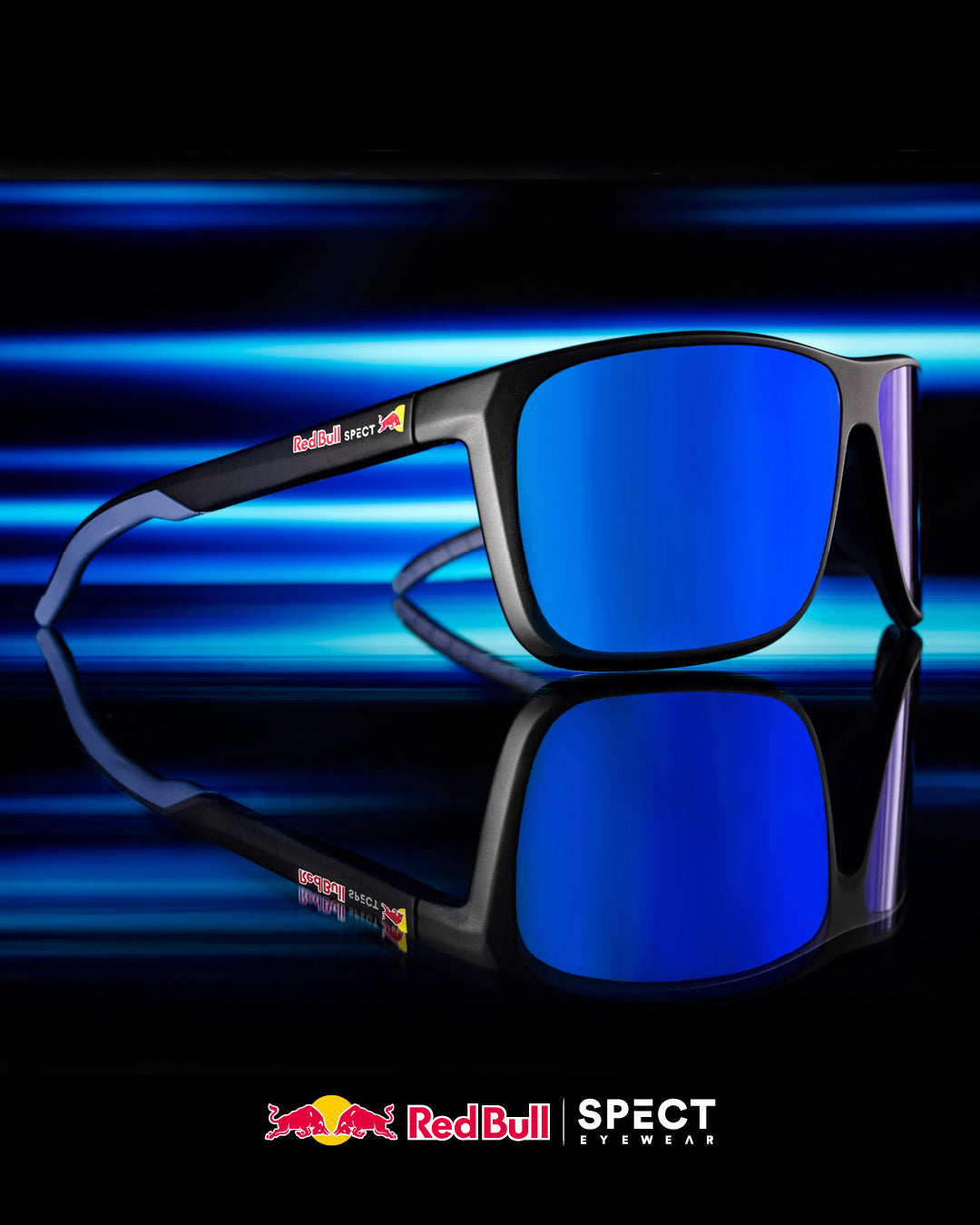 Red Bull Spect Sonnenbrille TUSK braun mit goldenen Gläsern