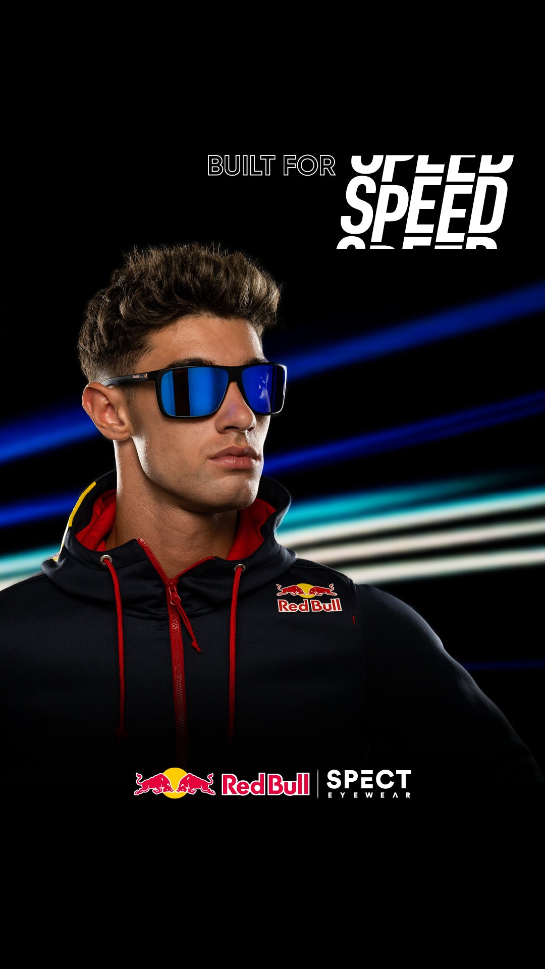 Red Bull Spect Sonnenbrille TUSK braun mit goldenen Gläsern