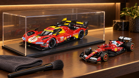 How to display and store a model collection: display cases, light, dust and handling – illustrative image created with AI