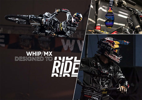 Red Bull Spect WHIP motocross goggles, white with clear lens