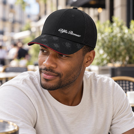 Alfa Romeo Elite Casual Trucker Cap – Black – illustrative photo (AI)