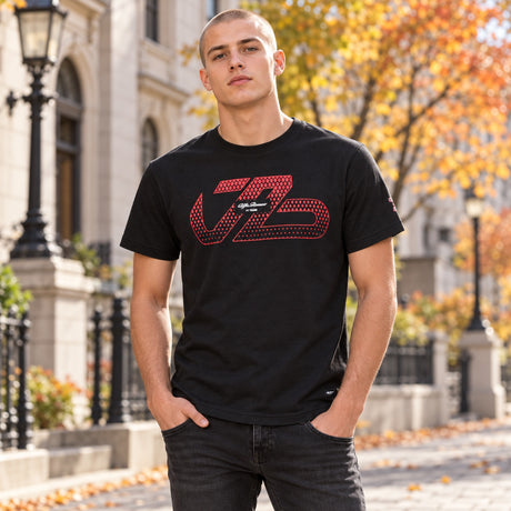 Alfa Romeo F1 Team Valtteri Bottas Fan-T-Shirt – Schwarz – Illustrationsfoto (KI)