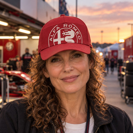 Alfa Romeo Cap with Large Logo – Red – illustrative photo (AI)
