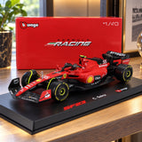 Scuderia Ferrari SF-23 Bburago #55 Carlos Sainz 2023 Modell 1:43 – Signature – Illustrationsfoto (KI)