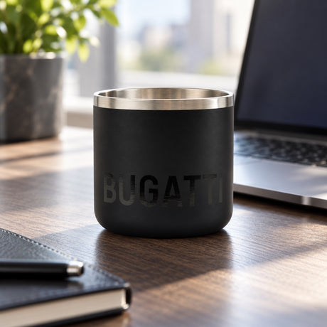 Bugatti Mug with Lettering – Black – illustrative photo (AI)