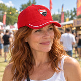 Ducati Corse GRID Fan Cap with Logo – Red – illustrative photo (AI)