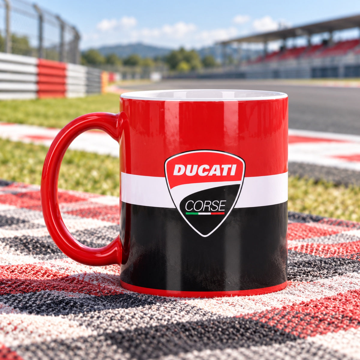 Ducati Corse Fan Mug with Logo – illustrative photo (AI)