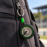 F1 Tech Pirelli TYRE 18 Keyring – Green – illustrative photo (AI)