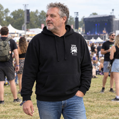 HUGO x Visa Cash App RB Casual Hoodie with BULL Motif – Black – ilustrační foto (AI)