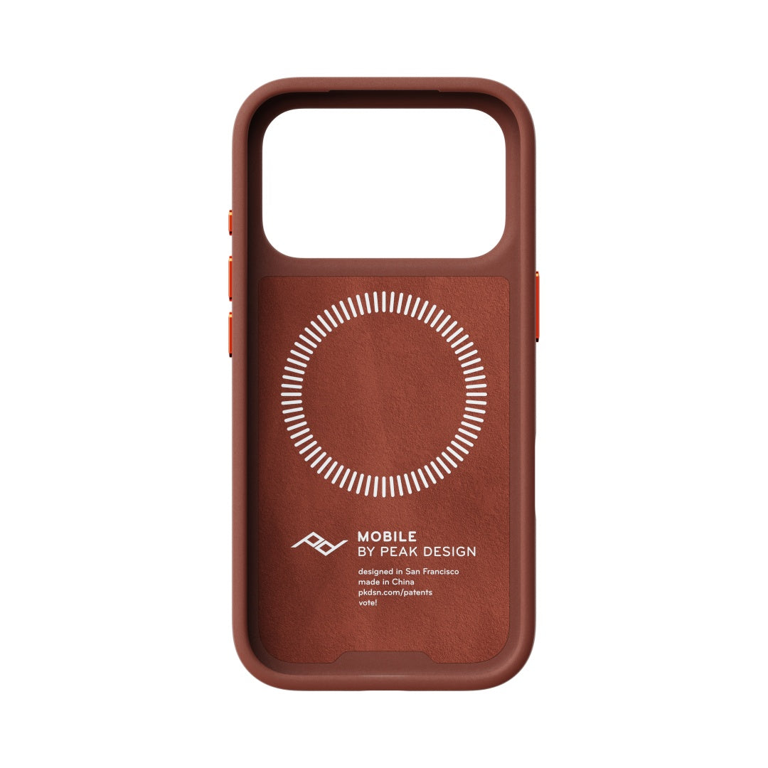 Hülle Peak Design Everyday Case Non-Slimlink für iPhone 18 Pro - Redwood Clarino