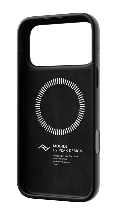 Hülle Peak Design Everyday Case Non-Slimlink für iPhone 18 Pro Max - schwarzes Leder