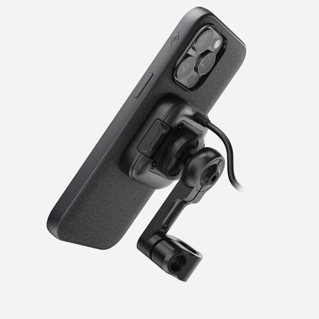 Motorradhalterung Peak Design Motorcycle Mount Mirror Mount mit Ladefunktion - schwarz