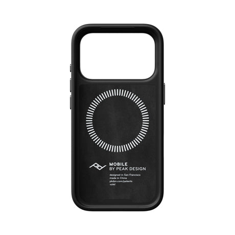 Hülle Peak Design Everyday Case Slimlink für iPhone 18 Pro - schwarzes Leder
