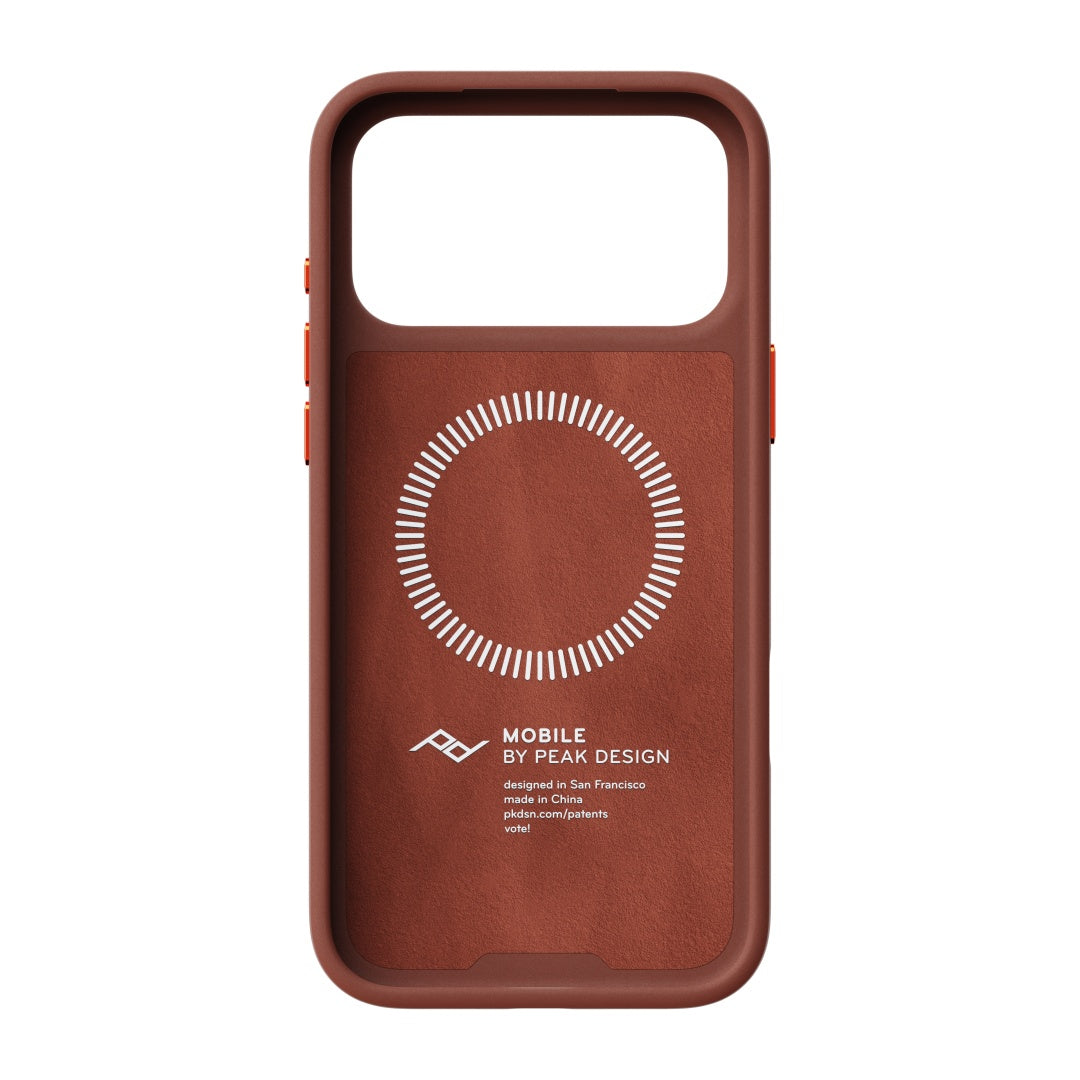 Hülle Peak Design Everyday Loop Case Slimlink für iPhone 18 Pro Max - Redwood Clarino