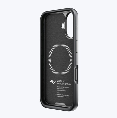 Peak Design Everyday Case Hülle für iPhone 16 Standard - Charcoal
