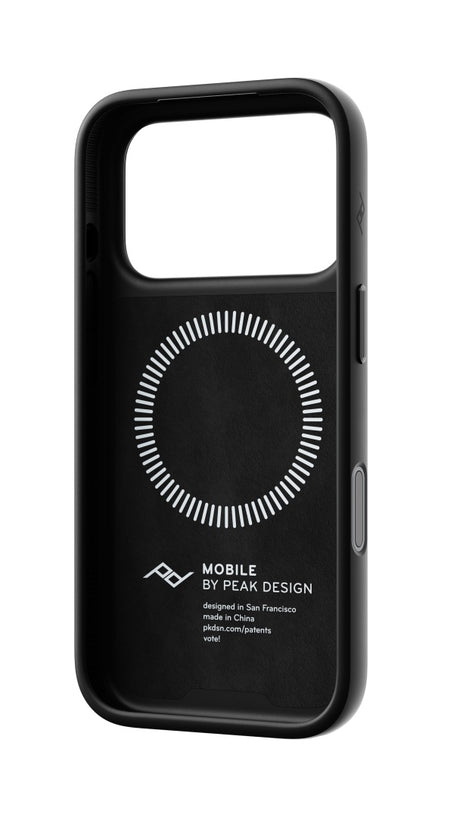 Hülle Peak Design Everyday Case Non-Slimlink für iPhone 18 Pro - schwarzes Leder