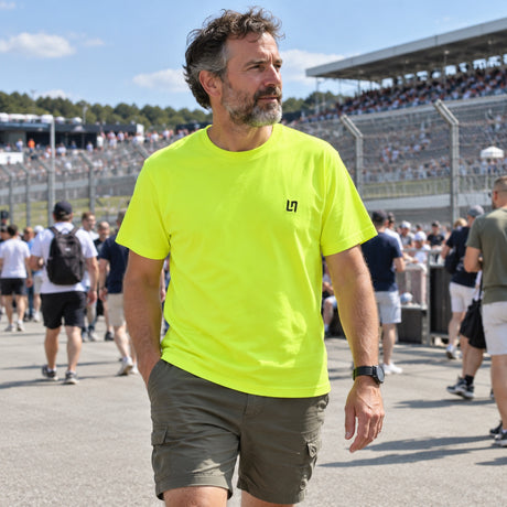 Lando Norris LN4 Grandstand T-Shirt – Yellow – ilustrační foto (AI)
