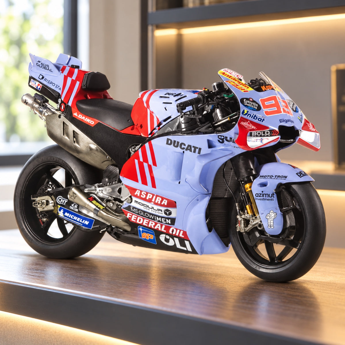 Ducati MotoGP 2024 GP23 Model – Marc Marquez #93 – illustrative photo (AI)