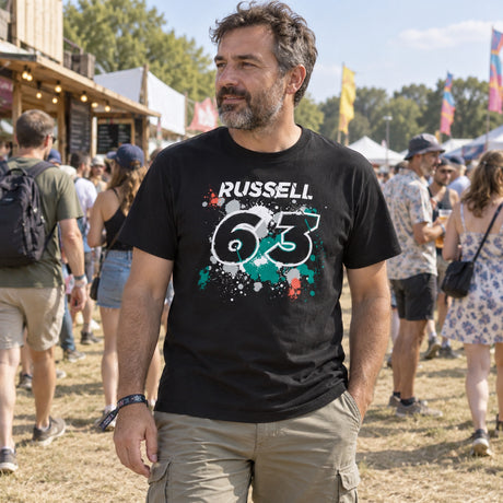 Mercedes-AMG PETRONAS F1 George Russell #63 T-Shirt – ilustrační foto (AI)