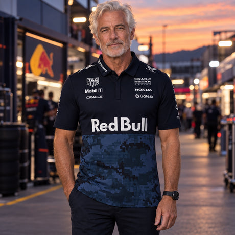 Oracle Red Bull Racing Team Polo with Sponsor Logos x HYPEBEAST – illustrative photo (AI)