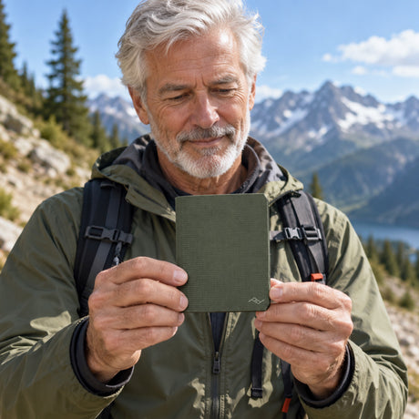 Peak Design Passport Wallet – Sage – Illustrationsfoto (KI)