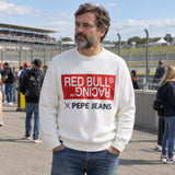 Pepe Jeans – Red Bull Racing Sweater with Lettering – White – ilustrační foto (AI)