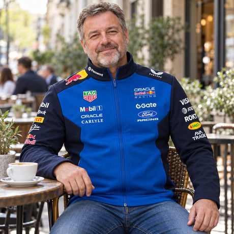 Oracle Red Bull Racing Team Softshell Jacket with Sponsor Logos – illustrative photo (AI)