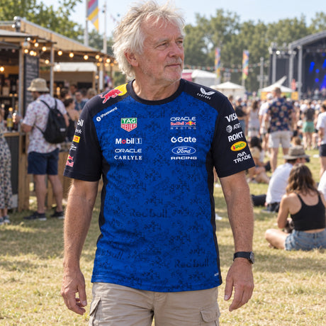 Oracle Red Bull Racing Team T-Shirt with Sponsor Logos – ilustrační foto (AI)