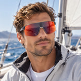 Red Bull Spect DAKOTA Sunglasses – Grey with Purple Lenses – illustrative photo (AI)