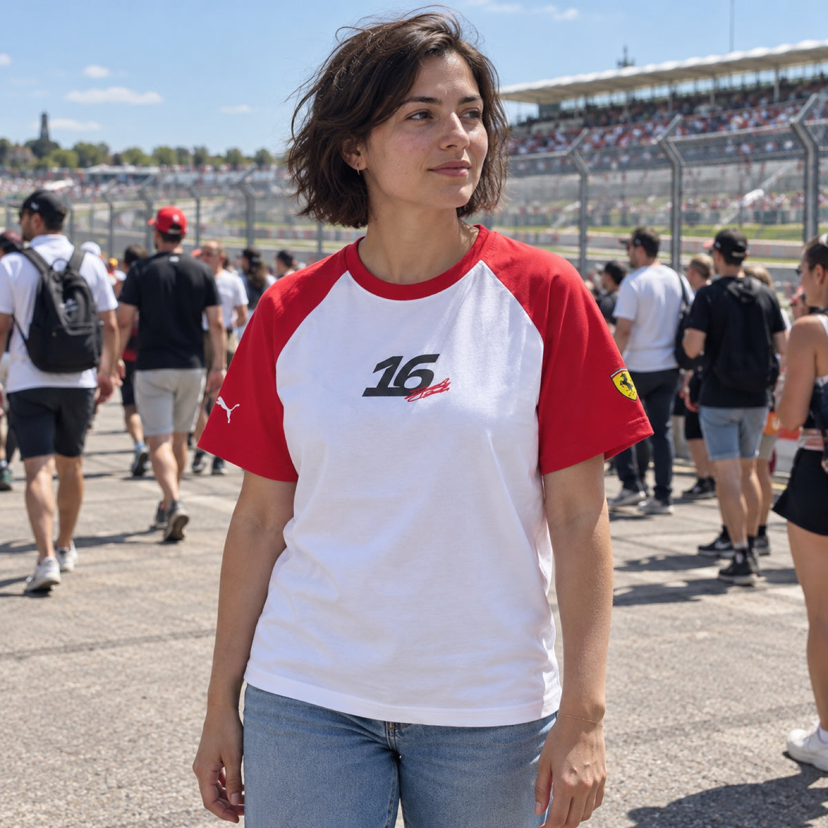 Charles Leclerc Scuderia Ferrari F1 x Puma T-Shirt – Fan Edition – ilustrační foto 2 (AI)