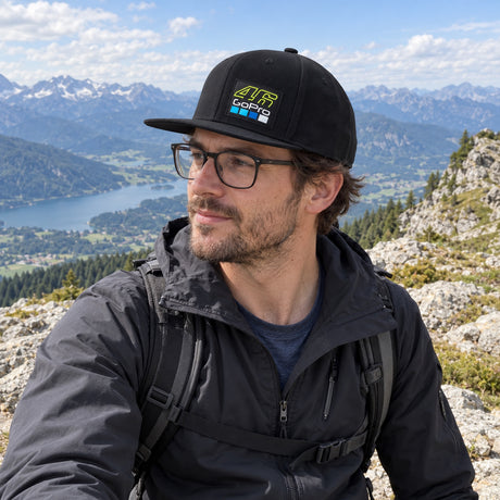 VR46 Valentino Rossi GoPro Cap – Black, Flat Peak – ilustrační foto (AI)