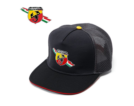 Abarth Corse Cap mit flachem Schirm grau