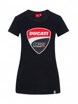 Ducati Corse Damen-T-Shirt mit Logo schwarz