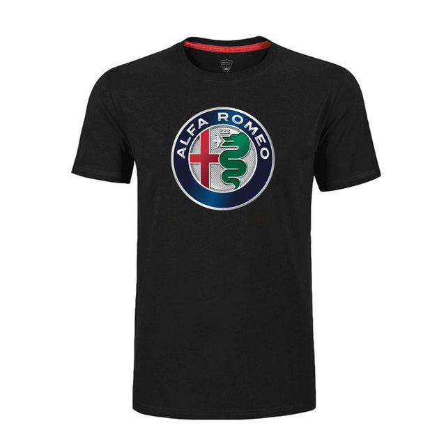 Alfa Romeo T-Shirt schwarz mit AR-Logo