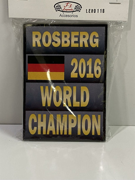 Pitboard N. Rosberg World Champion 2016