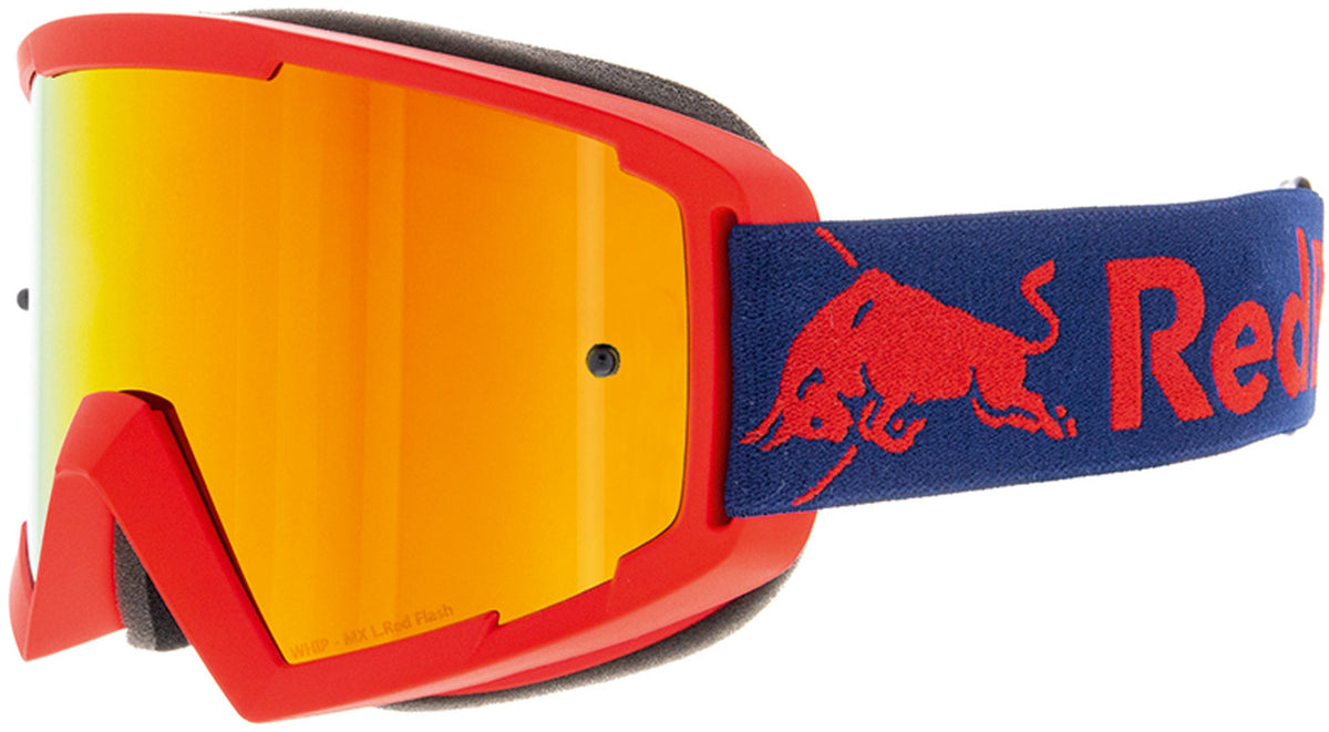Red Bull Spect WHIP motocross goggles red with orange lens