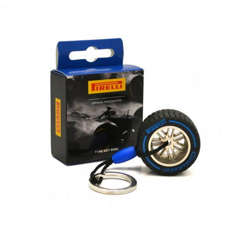 F1 Tech Pirelli TYRE 18 keyring blue